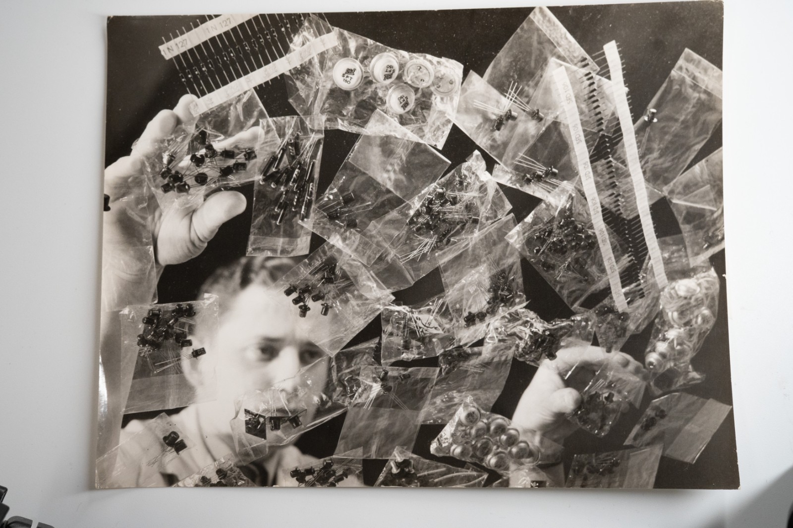 PHOTO Argentique France Elément électronique 21X27cm 1960