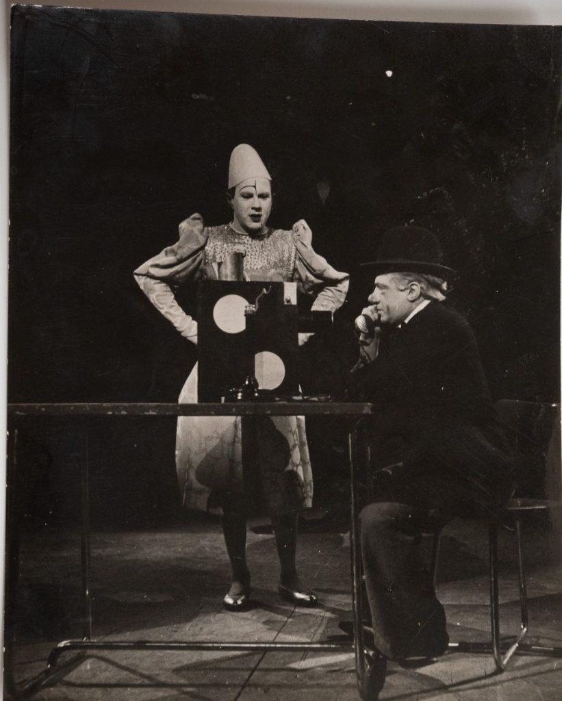 PHOTO Argentique France Clown Auguste et clown blanc 18X22cm 1950