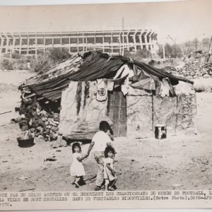 PHOTO MEXIQUE	Bidonvilles coupe du monde Foot MEXICO 1970 18X24cm