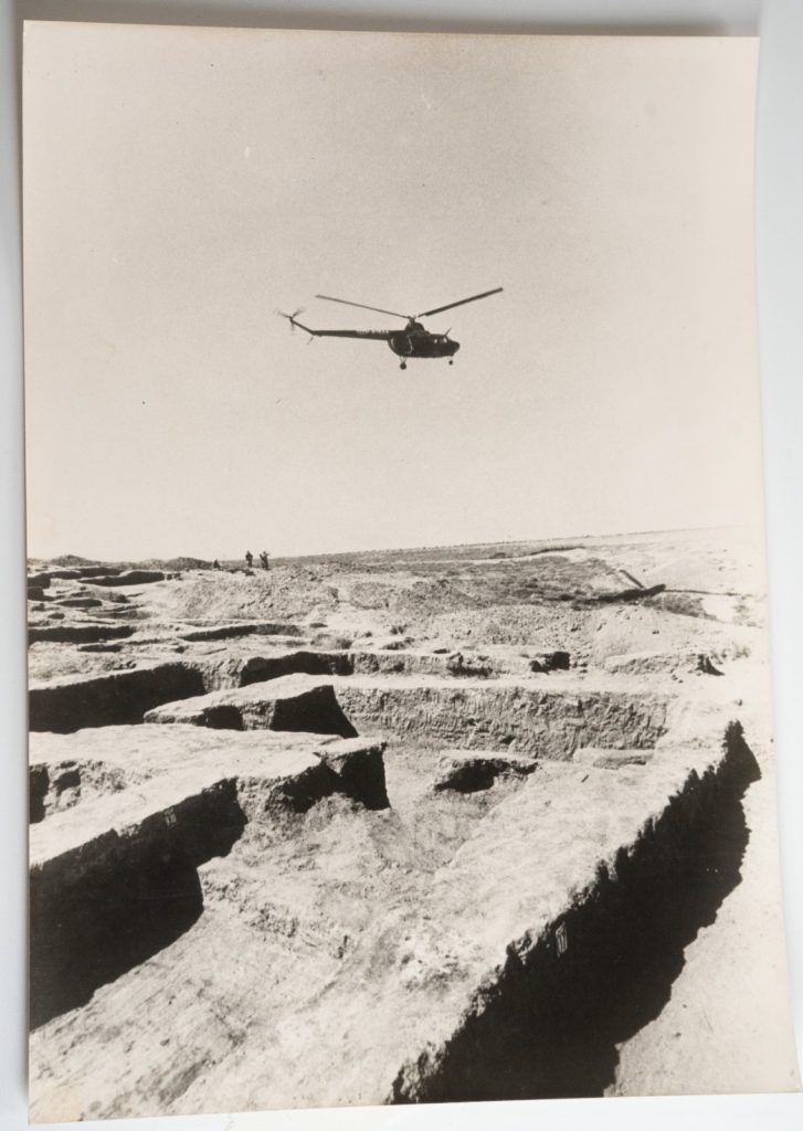 Photo Argentique Asie Altyn-depe site archéologique Turkménistan 18X24cm 1950