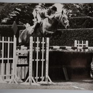 PHOTO Argentique	France	Equitation cheval saut d'obstacles	17X23	1970