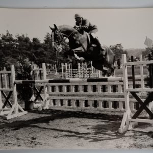 PHOTO Argentique	France	Equitation cheval saut d'obstacles	17X23	1970