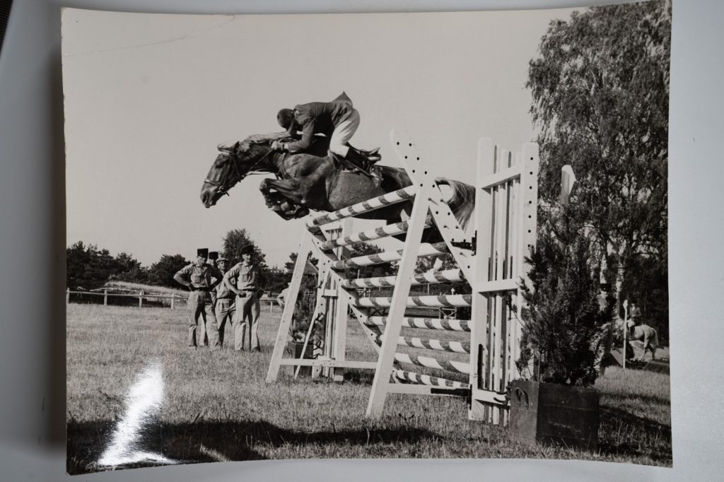 PHOTO Argentique	France	Equitation cheval saut d'obstacles	17X23	1970