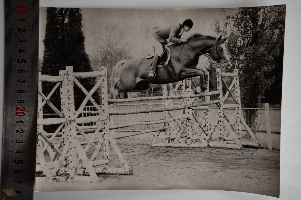 PHOTO Argentique	France	Equitation cheval saut d'obstacles	17X23	1970