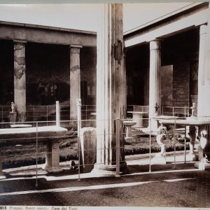 TIRAGE PHOTO Albumine Italie Pompei Maison des Vettii 20X25cm 1890
