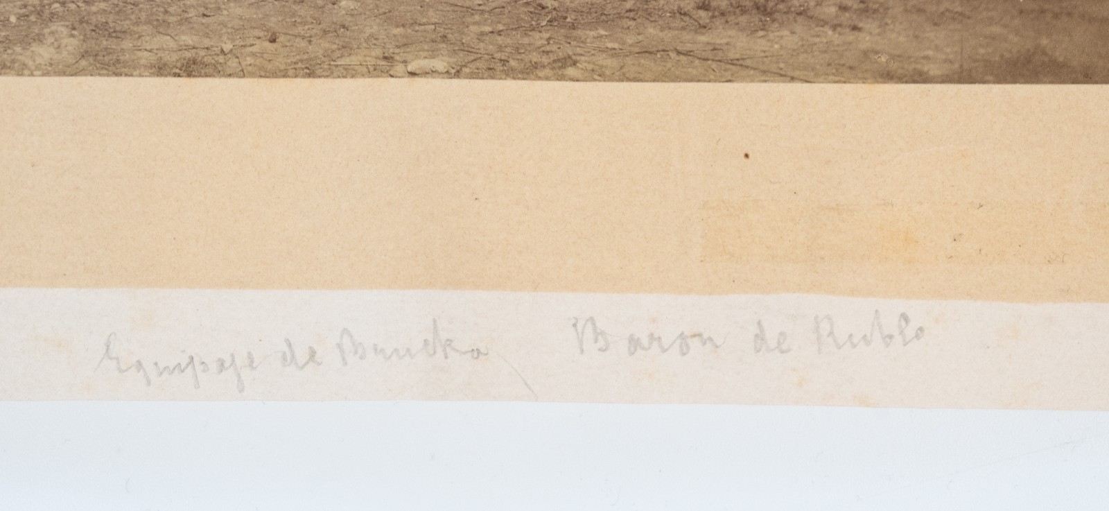 PHOTO Albumine Baron de Ruble Equipage Veneur chasse à cours 16X22cm 1870 – Image 2