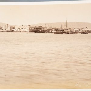 PHOTO Albumine Egypte Vue générale du canal de Suez 15X27cm 1870