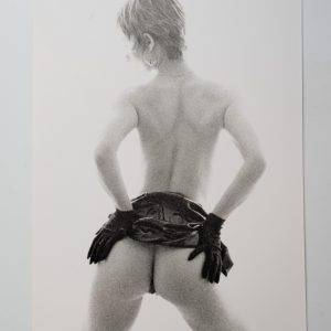 PHOTO argentique artistique NU féminin femme nue NOIR ET BLANC format 13X18 1980