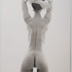 PHOTO argentique artistique NU féminin femme nue NOIR ET BLANC format 13X18 1980
