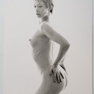 PHOTO argentique artistique NU féminin femme nue NOIR ET BLANC format 13X18 1980