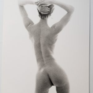 PHOTO argentique artistique NU féminin femme nue NOIR ET BLANC format 13X18 1980
