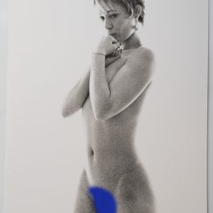 PHOTO argentique artistique NU féminin femme nue NOIR ET BLANC format 13X18 1980