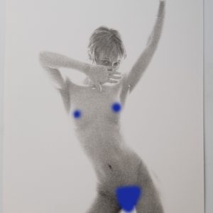 PHOTO argentique artistique NU féminin femme nue NOIR ET BLANC format 13X18 1980