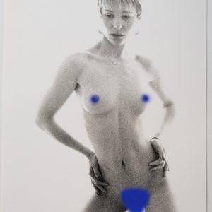 PHOTO argentique artistique NU féminin femme nue NOIR ET BLANC format 13X18 1980