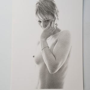 PHOTO argentique artistique NU féminin femme nue NOIR ET BLANC format 13X18 1980