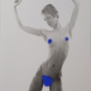 PHOTO argentique artistique NU féminin femme nue NOIR ET BLANC format 13X18 1980