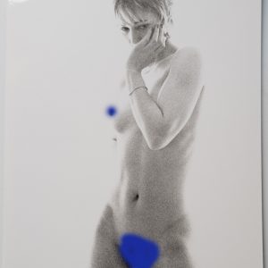 PHOTO argentique artistique NU féminin femme nue NOIR ET BLANC format 13X18 1980