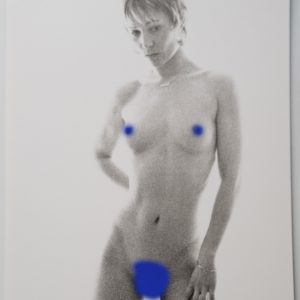 PHOTO argentique artistique NU féminin femme nue NOIR ET BLANC format 13X18 1980