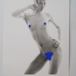 PHOTO argentique artistique NU féminin femme nue NOIR ET BLANC format 13X18 1980