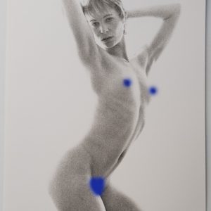 PHOTO argentique artistique NU féminin femme nue NOIR ET BLANC format 13X18 1980