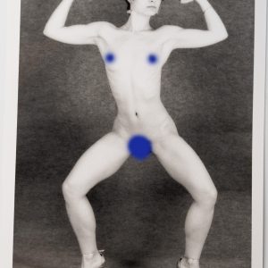 PHOTO argentique artistique NU féminin femme nue NOIR ET BLANC format 13X18 1980