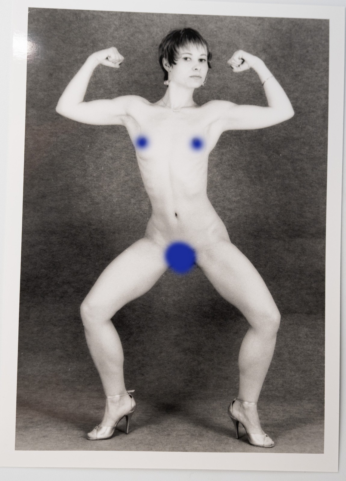 PHOTO argentique artistique NU féminin femme nue NOIR ET BLANC format 13X18 1980