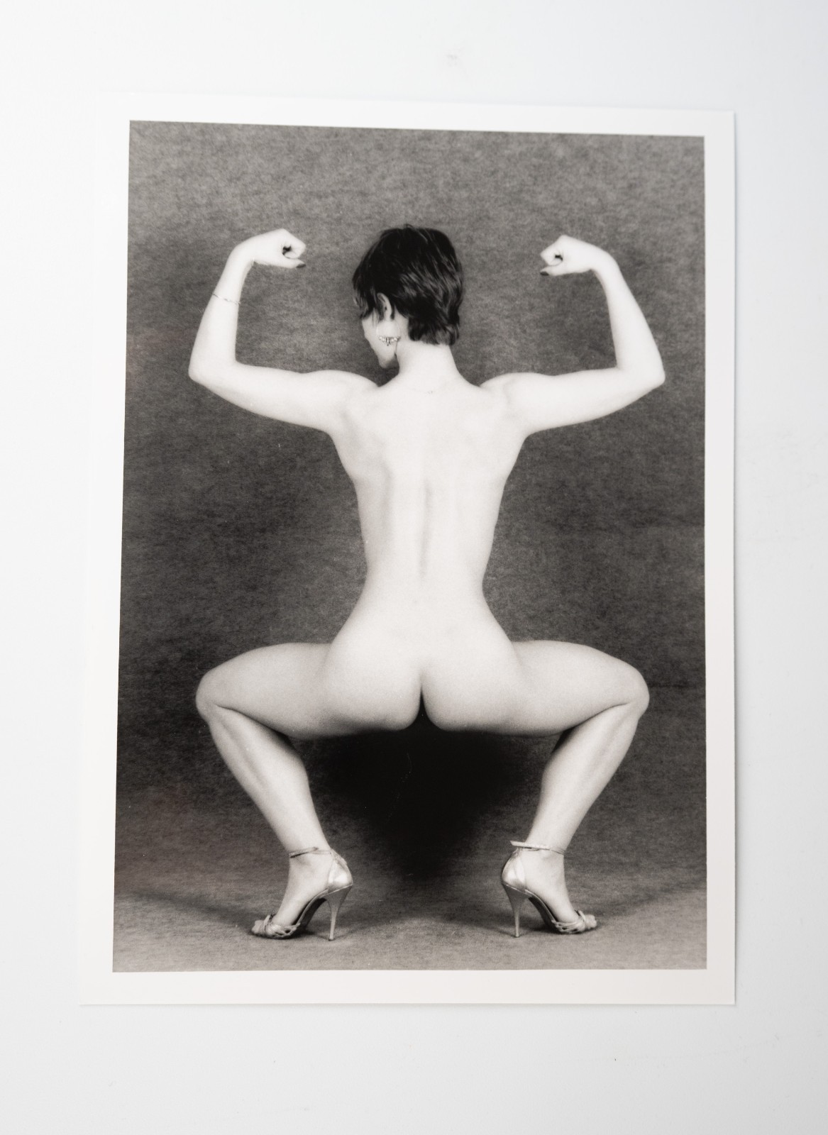 PHOTO argentique artistique NU féminin femme nue NOIR ET BLANC format 13X18 1980