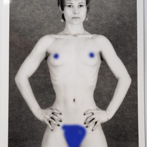 PHOTO argentique artistique NU féminin femme nue NOIR ET BLANC format 13X18 1980