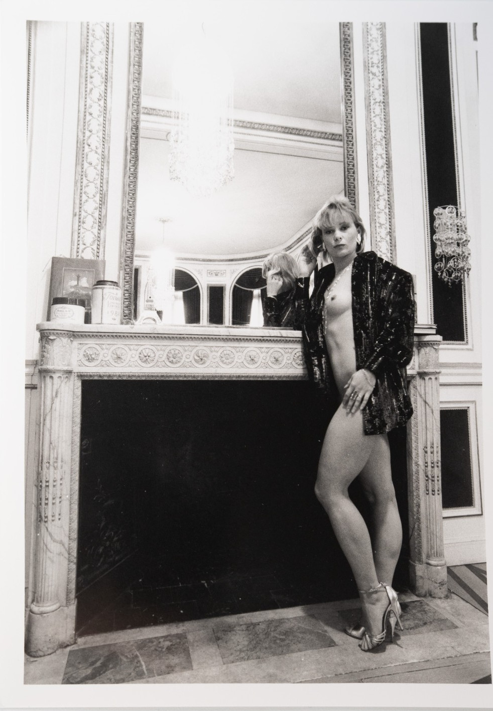 PHOTO argentique artistique NU féminin femme nue NOIR ET BLANC format 13X18 1980