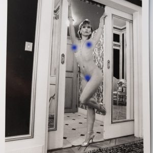 PHOTO argentique artistique NU féminin femme nue NOIR ET BLANC format 13X18 1980