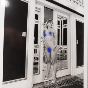 PHOTO argentique artistique NU féminin femme nue NOIR ET BLANC format 13X18 1980