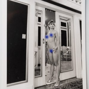 PHOTO argentique artistique NU féminin femme nue NOIR ET BLANC format 13X18 1980