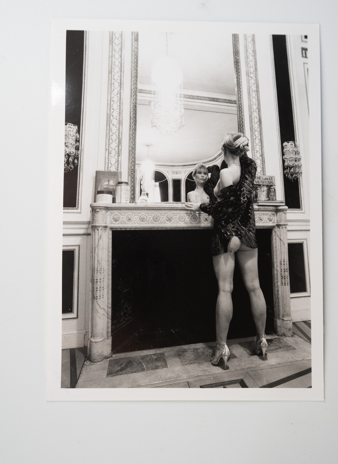 PHOTO argentique artistique NU féminin femme nue NOIR ET BLANC format 13X18 1980