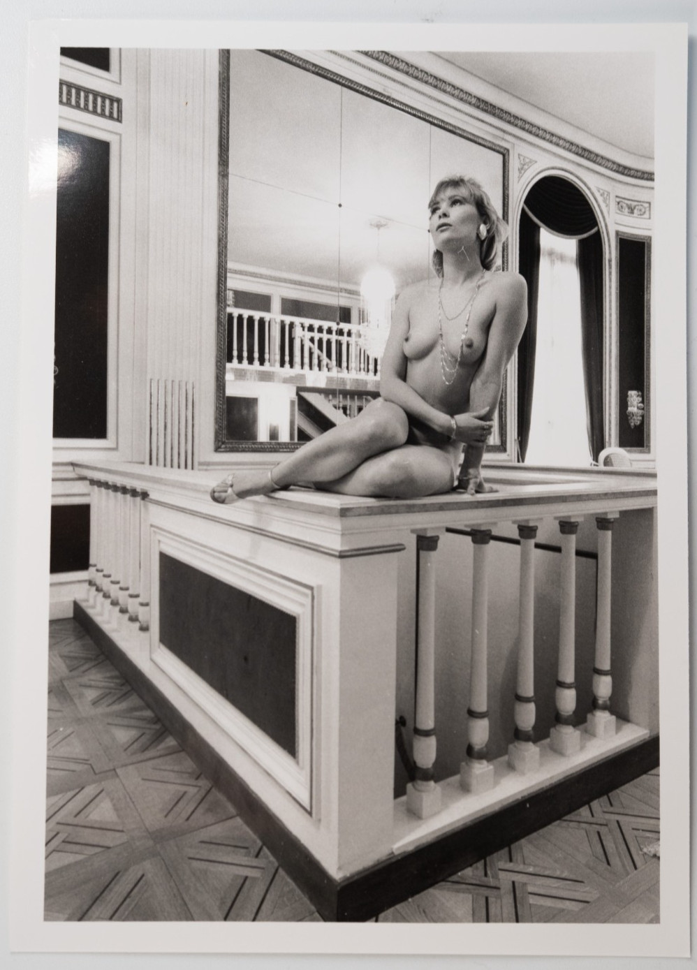 PHOTO argentique artistique NU féminin femme nue NOIR ET BLANC format 13X18 1980