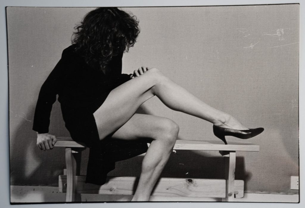 PHOTO Argentique France femme jambes nue 14X20cm 1980