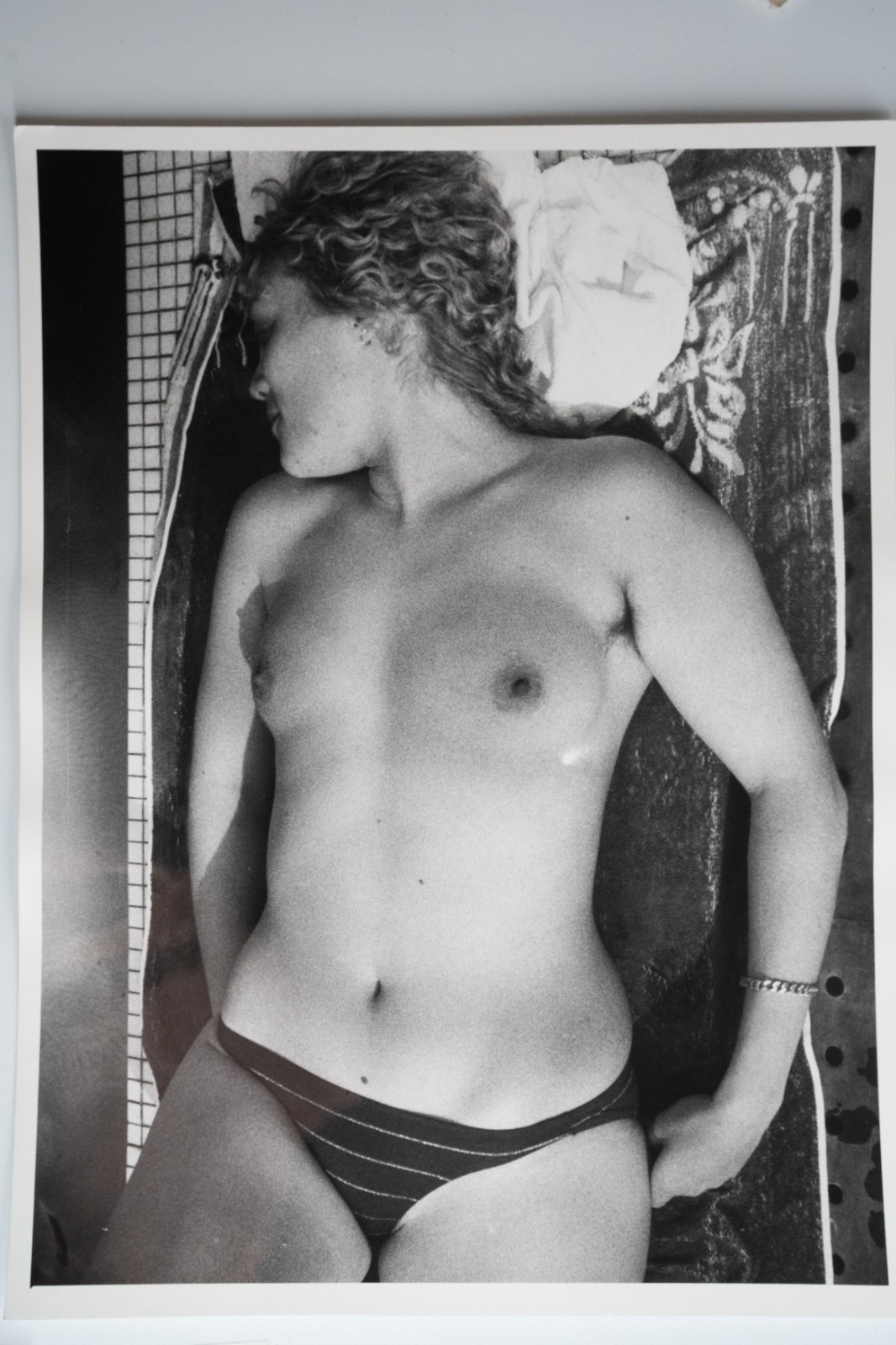 PHOTO Argentique France FEMME NUE NU ARTISTIQUE 18X24cm 1980