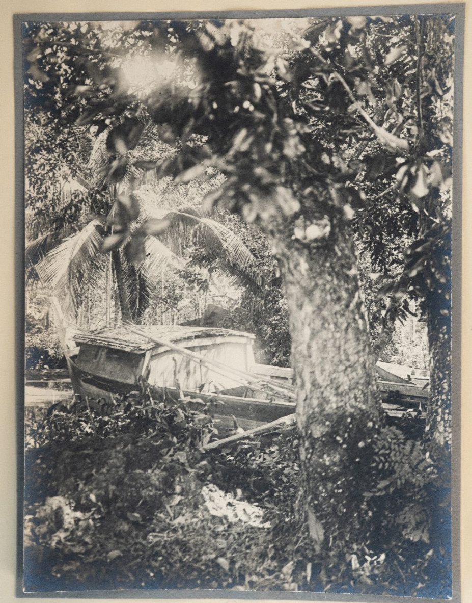 Photo Argentique Asie Indochine barque 15X24cm 1930 Gastaldy – Image 2