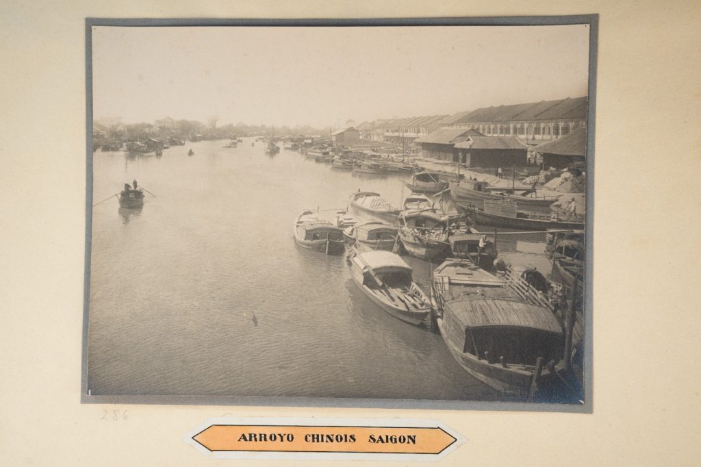 Photo Argentique Asie Indochine Arroyo Chinois Saigon 15X24cm 1930 Gastaldy