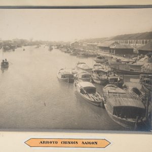 Photo Argentique	Asie Indochine Arroyo Chinois Saigon  15X24cm	1930 Gastaldy