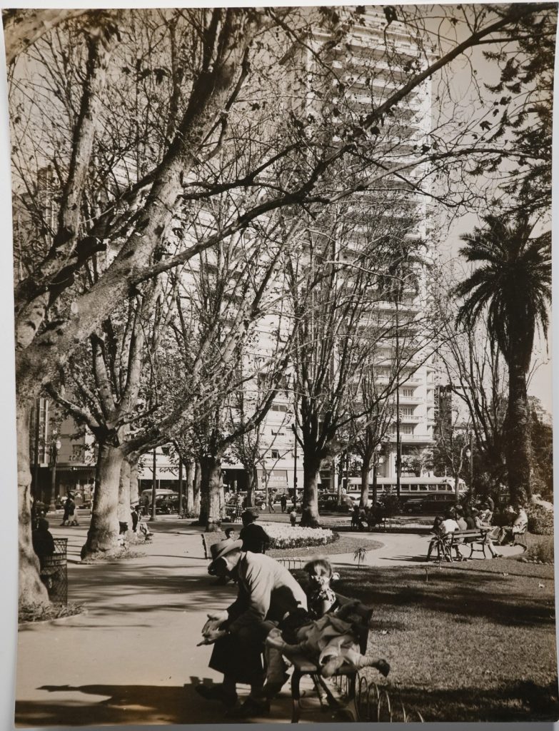 PHOTO Argentique Brésil parc Praça da República, São Paulo 18X24cm 1960