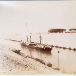 PHOTO Albumine	Egypte Canal De Suez  21X28cm	1880