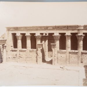 PHOTO Albumine	Egypte	Edfou Portique du Temple	21X28cm	1880