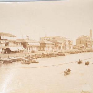PHOTO Albumine	Egypte	Paysage Port Said	21X27cm	1880