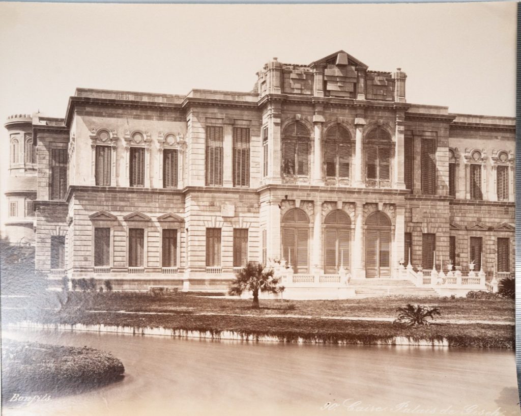 PHOTO Albumine Egypte Le Caire Palais de Giseh 21X28cm 1880 Bonfils