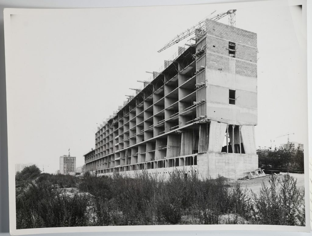 photo Argentique France MASSY Construction d'un grand ensemble 18X24cm 1960