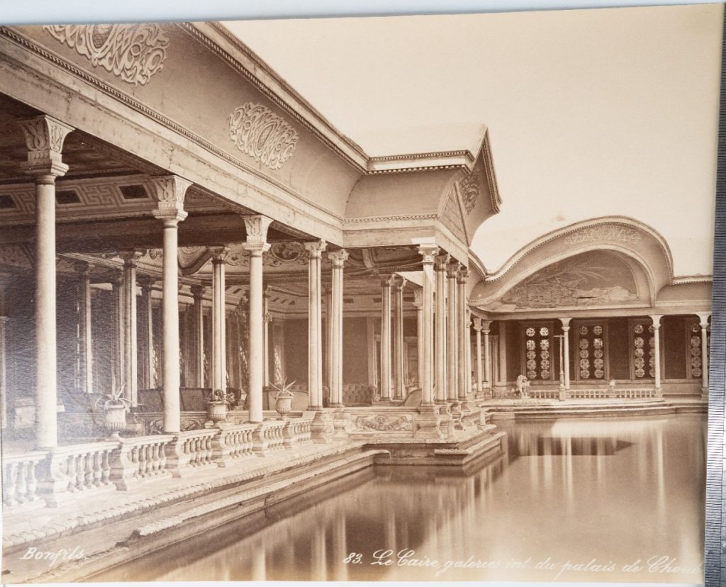 PHOTO Albumine Egypte Le Caire Palais de Choubra 21X28cm 1880 Bonfils