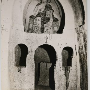 PHOTO Argentique chapelle chrétienne troglodytique Ürgüp Turquie 15x20 1960
