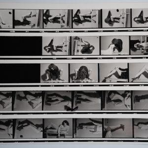 PHOTO Argentique	Planche contact Jambe  femme pinup	18X24cm	1980