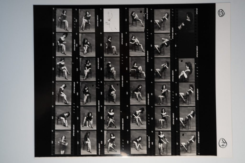 PHOTO Argentique France Planche contact femme pinup STUDIO 24x30cm 1980