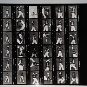 PHOTO Argentique	France	Planche contact femme pinup STUDIO	24x30cm	1980